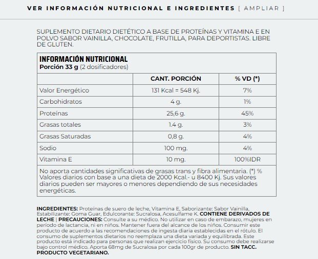 Whey Protein 80% – 1 kg – Nutremax - Imagen 2