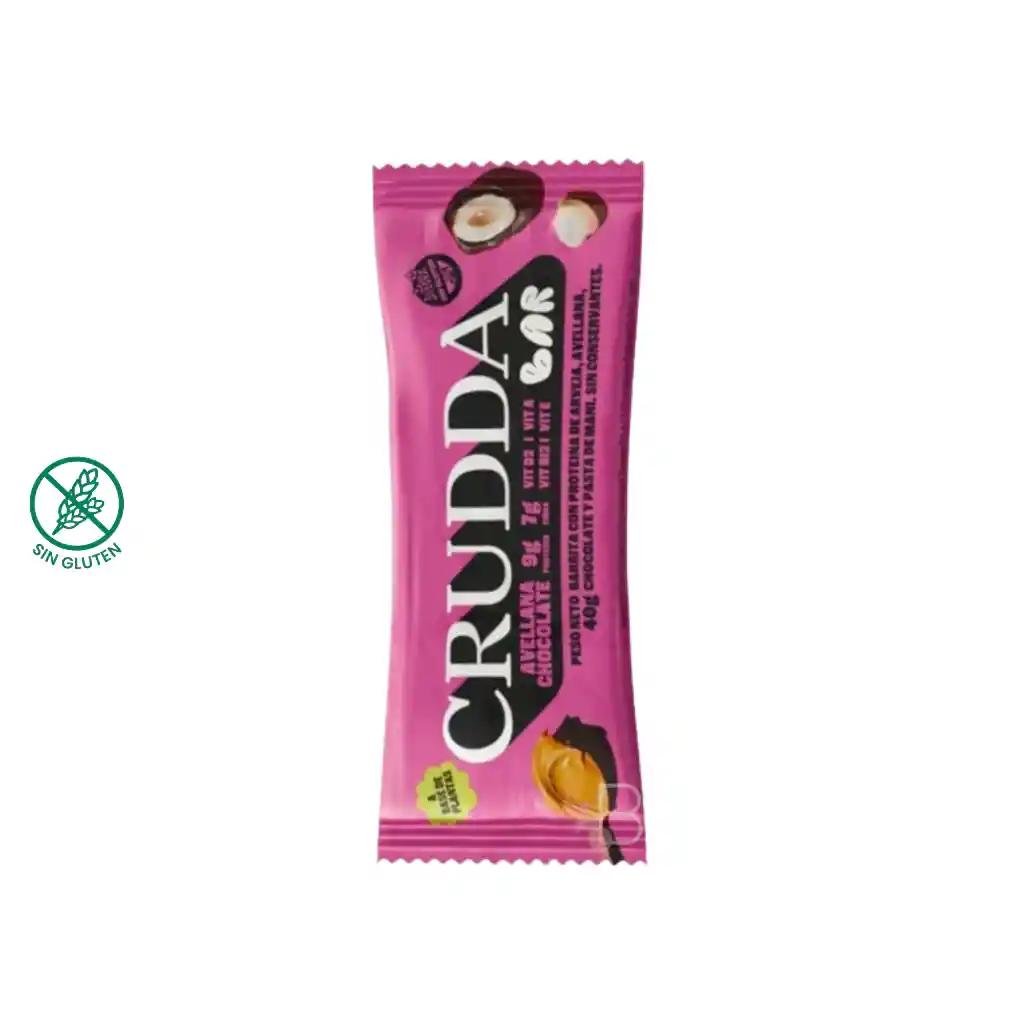 Crudda Bar Avellana Chocolate – Caja x10 barritas (40g) - Imagen 3
