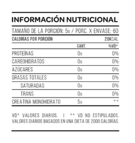 Creatina Monohidrato 300g Doypack - Imagen 3