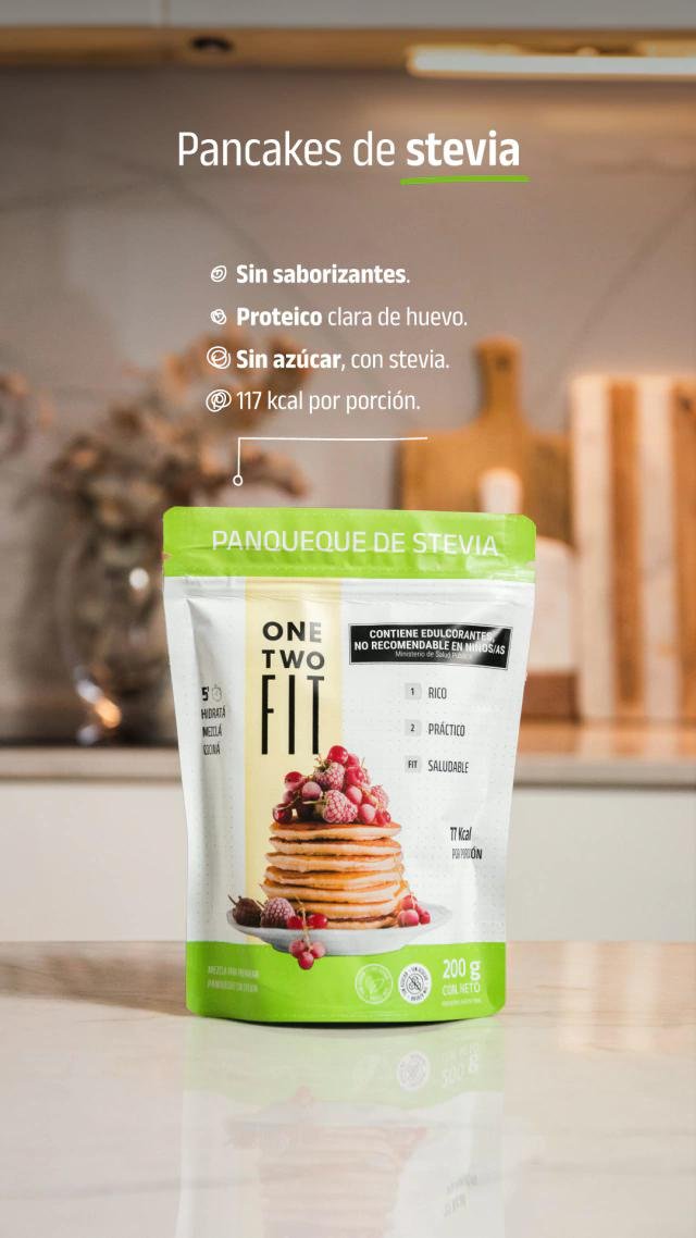 Pancake con Stevia – Premezcla Proteica 200 g - Imagen 2
