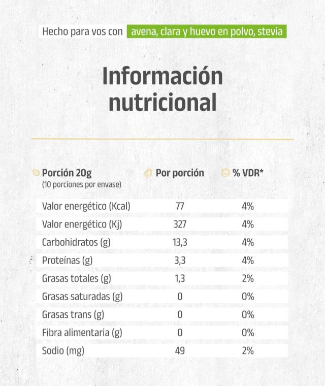 Pancake con Stevia – Premezcla Proteica 200 g - Imagen 3