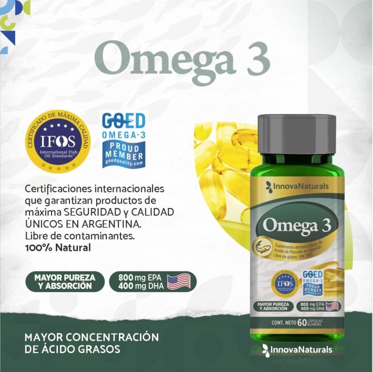Omega 3 IFOS 60 Caps - INNOVANATURALS - Imagen 5