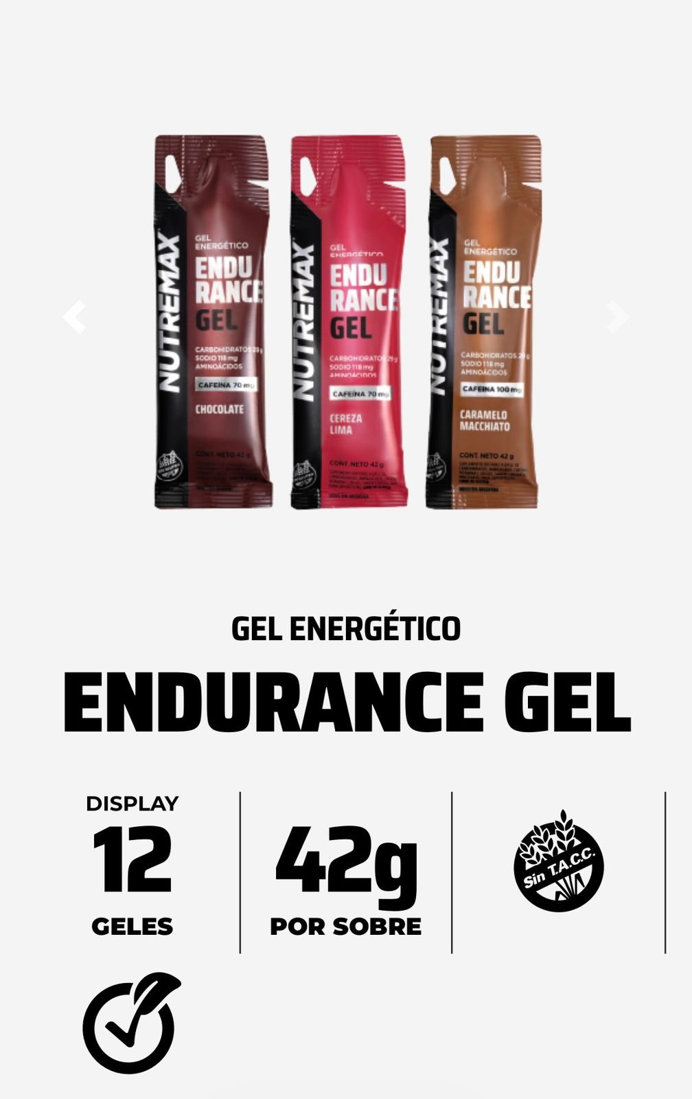 Nutremax Endurance Gel - Caja x 12 Unidades - Imagen 3