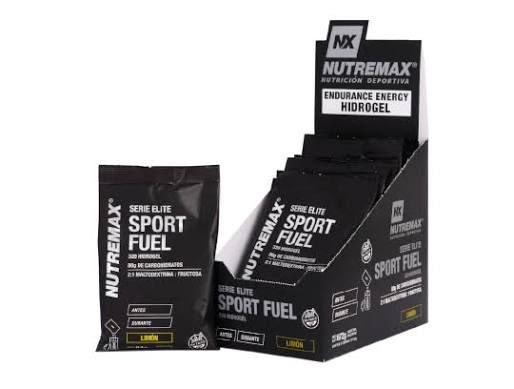 Sport Fuel Nutremax Hidrogel Bebida Energética – Caja 10 Sobres x 84 g